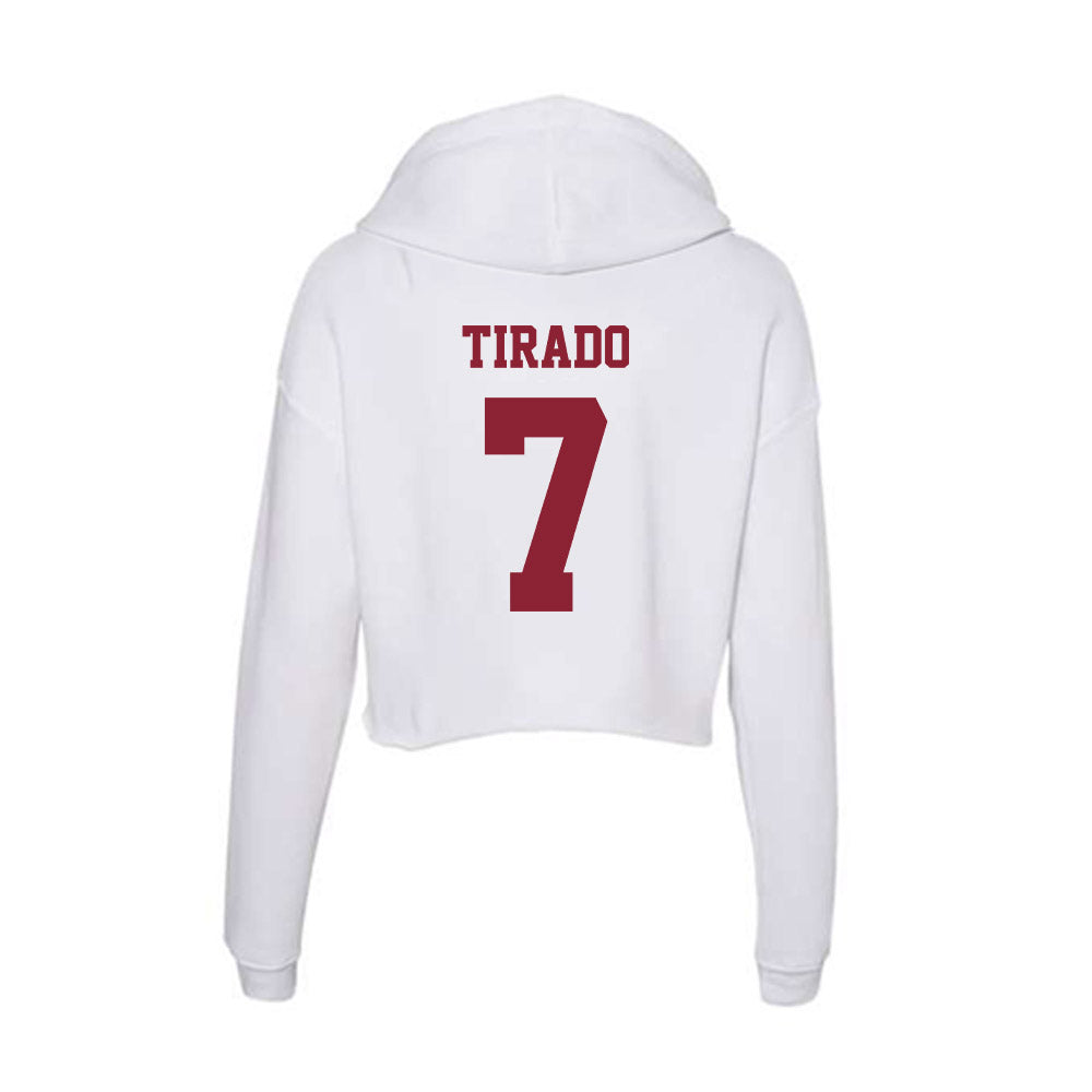 - NCAA Baseball : Anthony Tirado - Women's Crop Fleece Hoodie-1