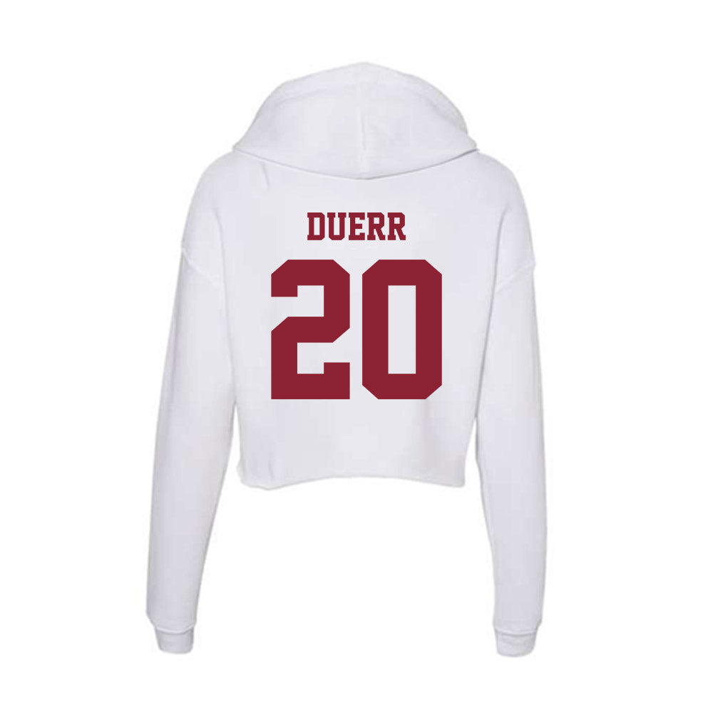- NCAA Men's Ice Hockey : James Duerr - Women's Crop Fleece Hoodie-1