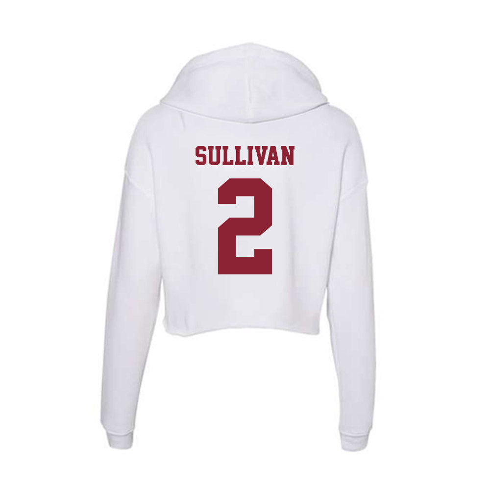 UMass - NCAA Baseball : Braden Sullivan - Women's Crop Fleece Hoodie-1