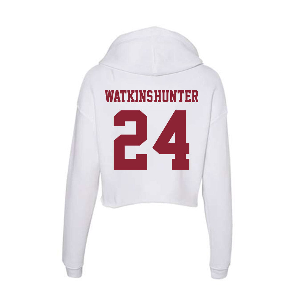 - NCAA Football : Kamren Watkins-Hunter - Women's Crop Fleece Hoodie-1