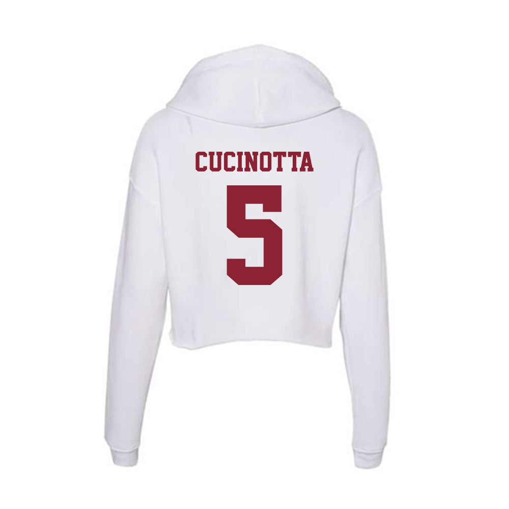 - NCAA Men's Soccer : Antonio Cucinotta - Women's Crop Fleece Hoodie-1