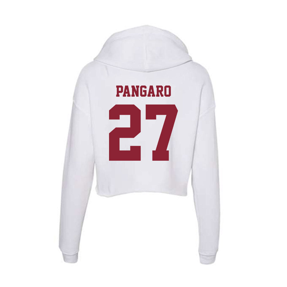 - NCAA Football : Michael Pangaro - Women's Crop Fleece Hoodie-1