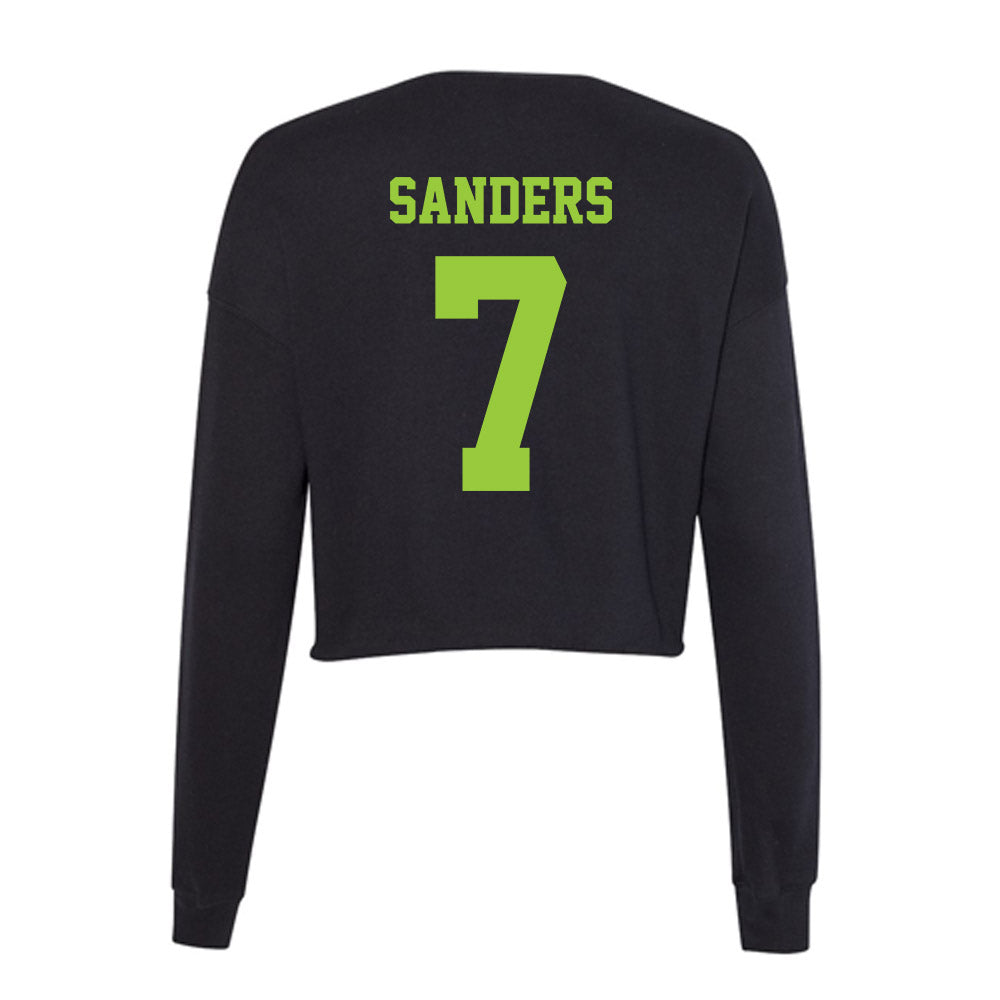 USF - NCAA Men's Basketball : Caleb Sanders - Women's Cropped Crew Fleece-1