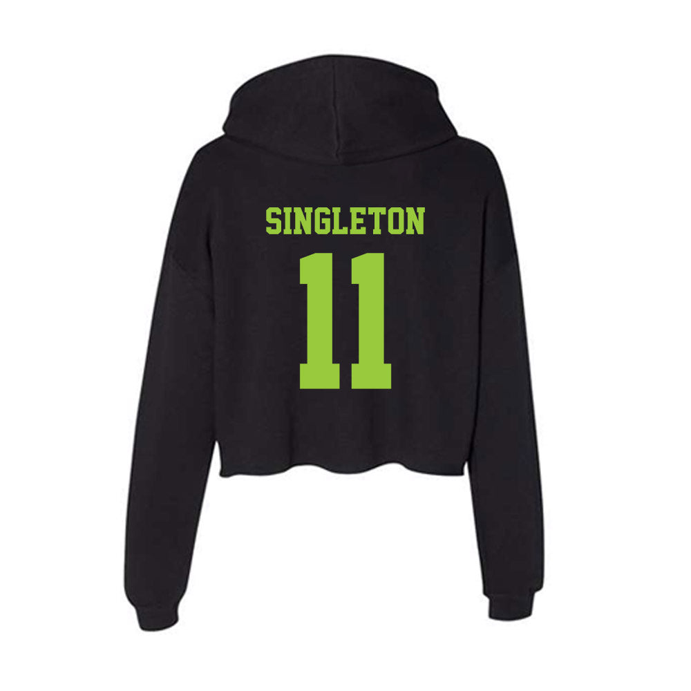 USF - NCAA Football : Keshaun Singleton - Women's Crop Fleece Hoodie-1