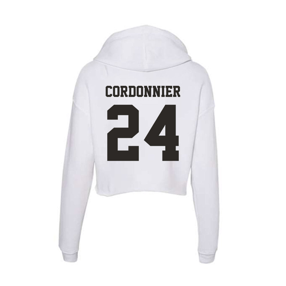 Marshall - NCAA Baseball : Braylon Cordonnier - Classic Shersey Women's Crop Fleece Hoodie-1