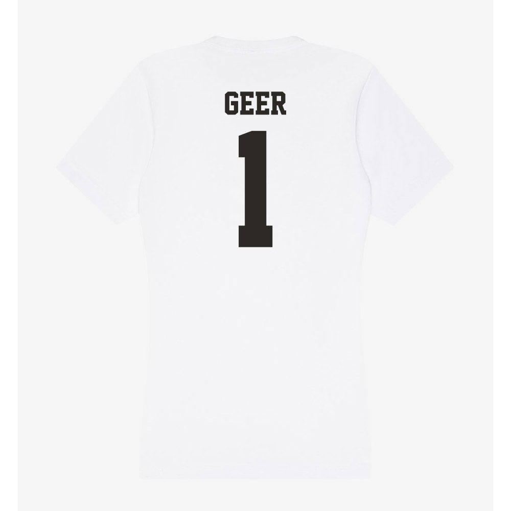 Marshall - NCAA Women's Volleyball : Audrey Geer - Women's V-Neck T-Shirt-1