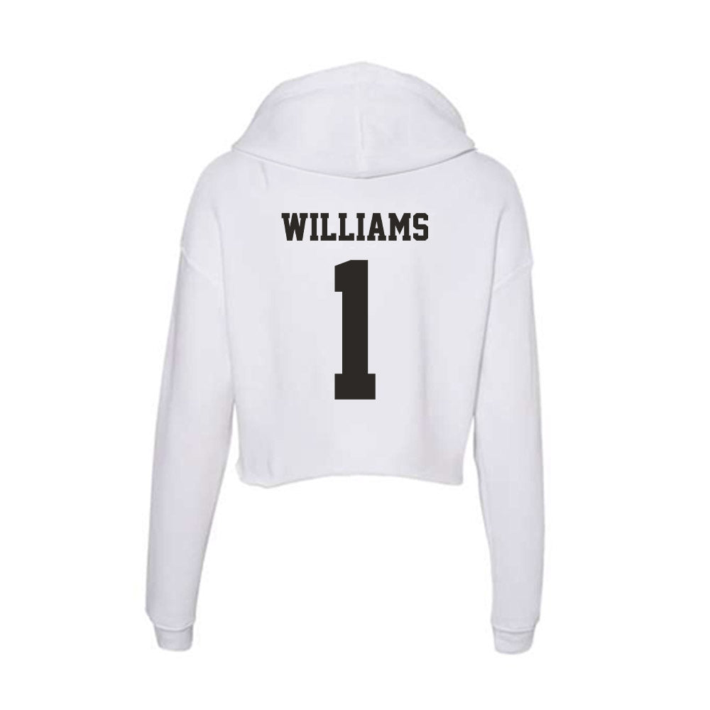Marshall - NCAA Women's Track & Field : Alayezia Williams - Women's Crop Fleece Hoodie-1