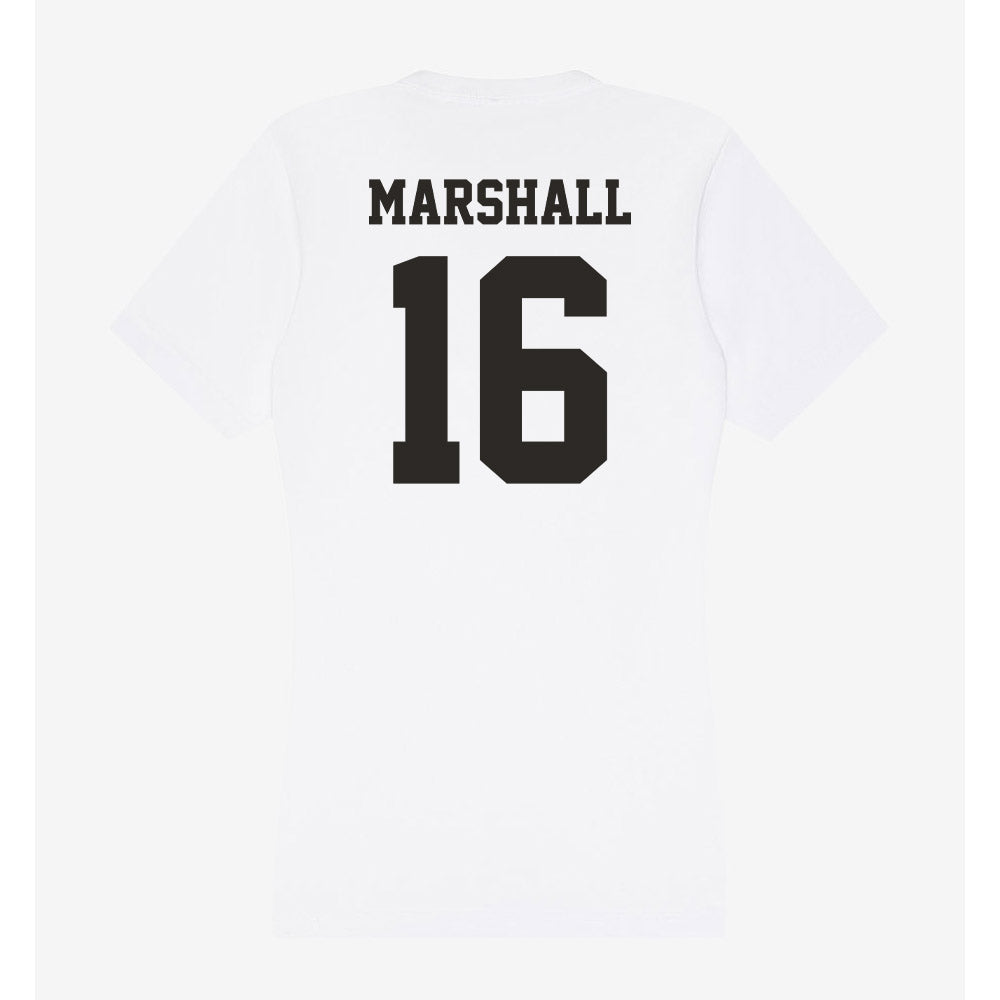 Marshall - NCAA Football : Jalen Marshall - Women's V-Neck T-Shirt-1