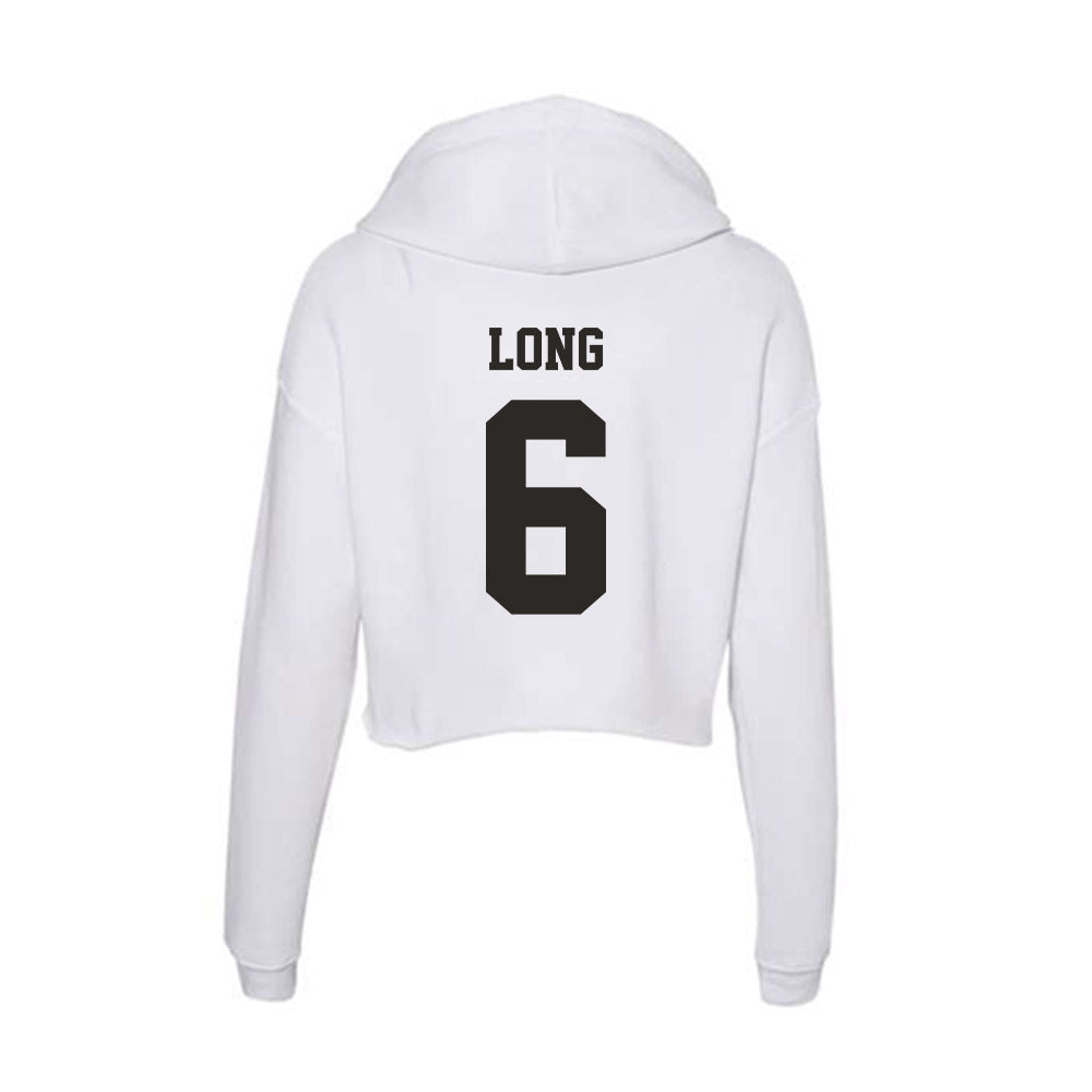 Marshall - NCAA Football : Jacqai Long - Women's Crop Fleece Hoodie-1