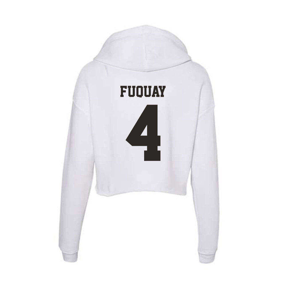 Marshall - NCAA Men's Basketball : Andrew Fuquay - Classic Shersey Women's Crop Fleece Hoodie-1
