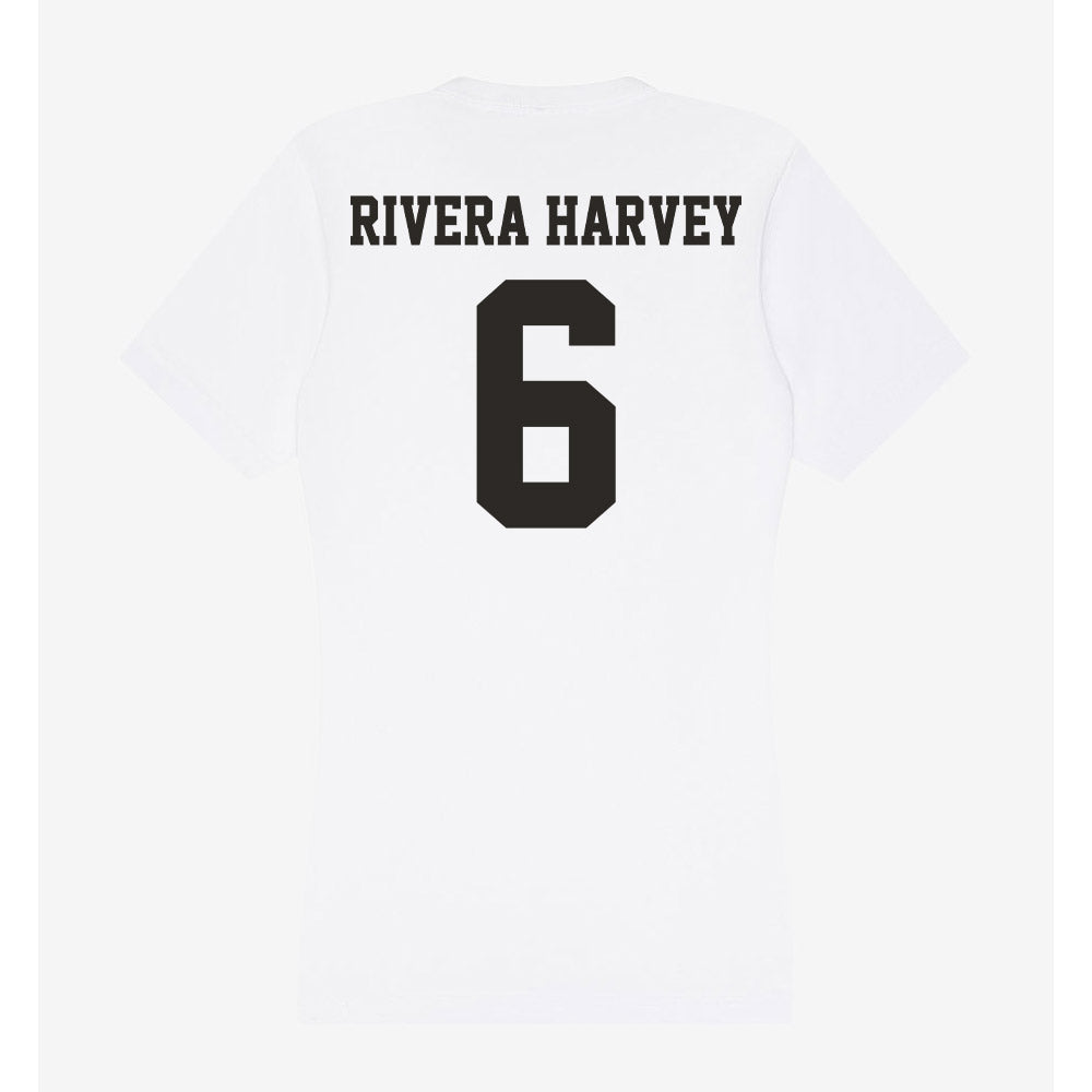 Marshall - NCAA Football : Jalil Rivera Harvey - Women's V-Neck T-Shirt-1