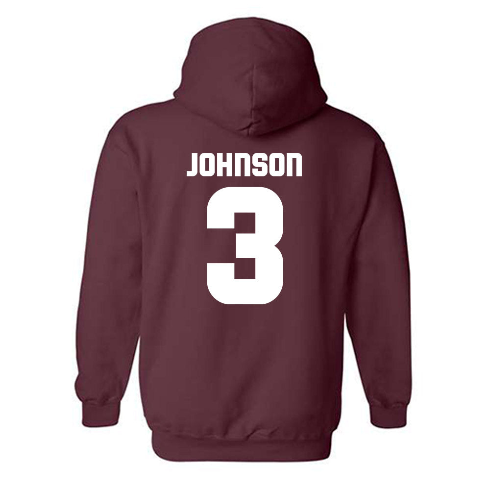 Colgate - NCAA Football : Taytum Johnson - Classic Shersey Hooded Sweatshirt-1