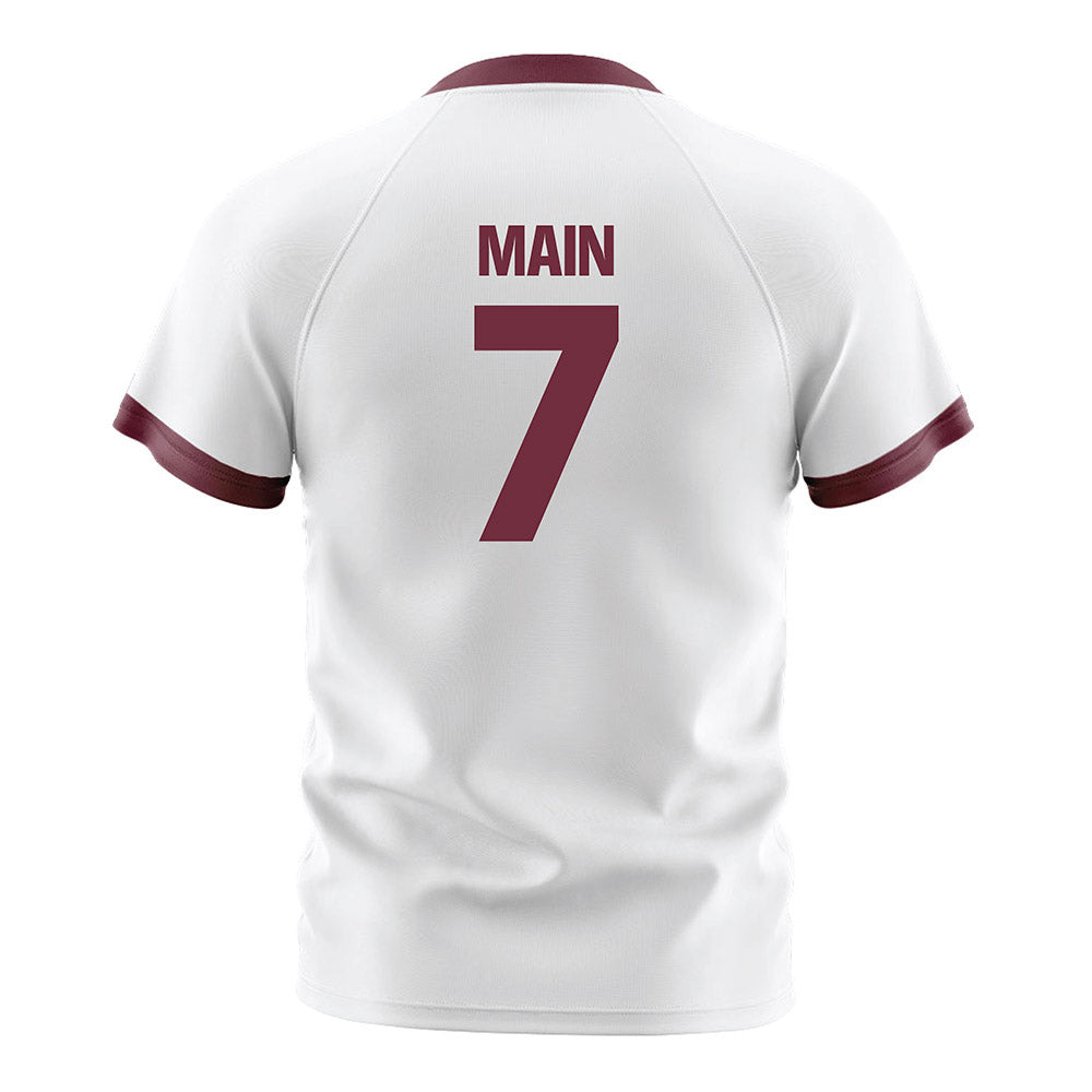 Mississippi State - NCAA Women's Soccer : Zoe Main - White Soccer Jersey-1