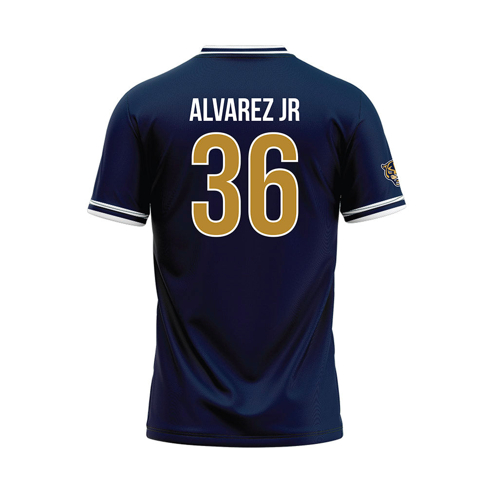 FIU - NCAA Baseball : Enrique Alvarez Jr - Blue Baseball Jersey-1