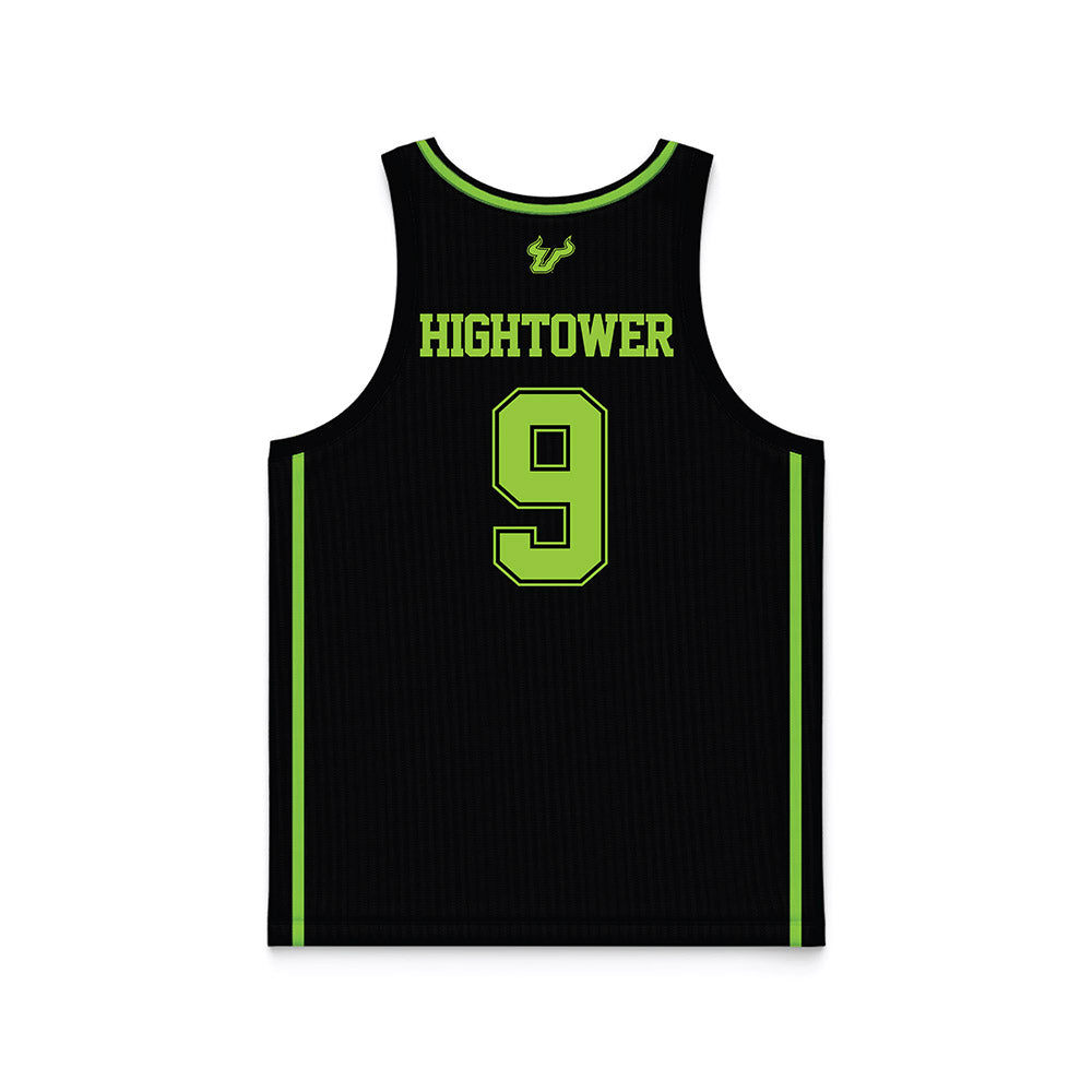 USF - NCAA Men's Basketball : Gavin Hightower - Black Basketball Jersey-1
