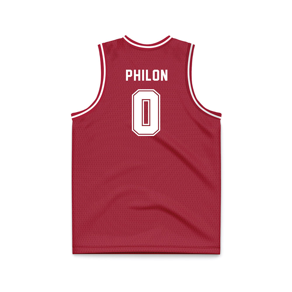Alabama - NCAA Men's Basketball : Labaron Philon - Crimson Basketball Jersey-1