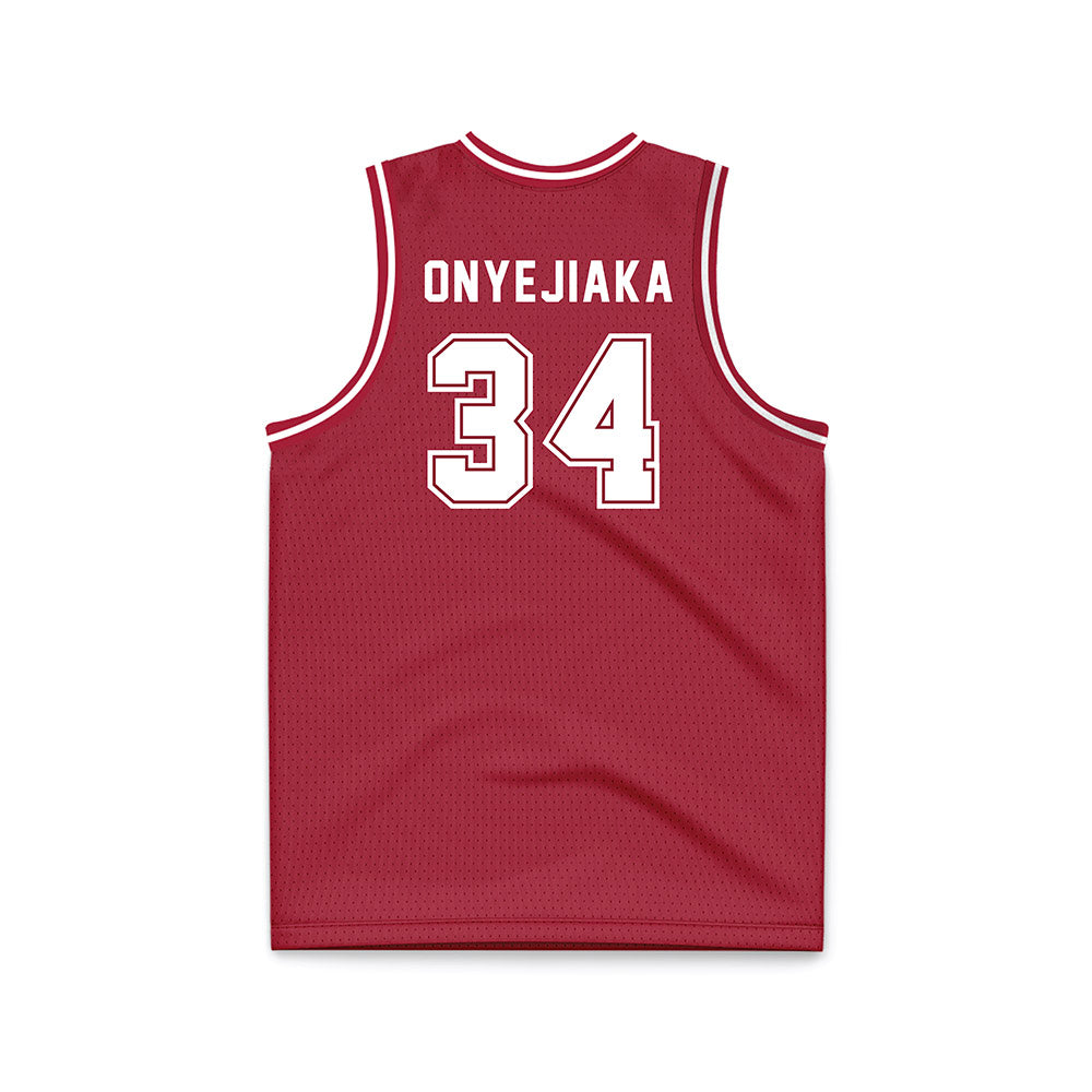 Alabama - NCAA Men's Basketball : Collins Onyejiaka - Crimson Basketball Jersey-1