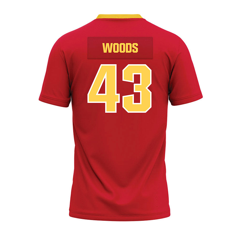 Jax State - NCAA Football : Trevor Woods - Red Premium Football Jersey-1