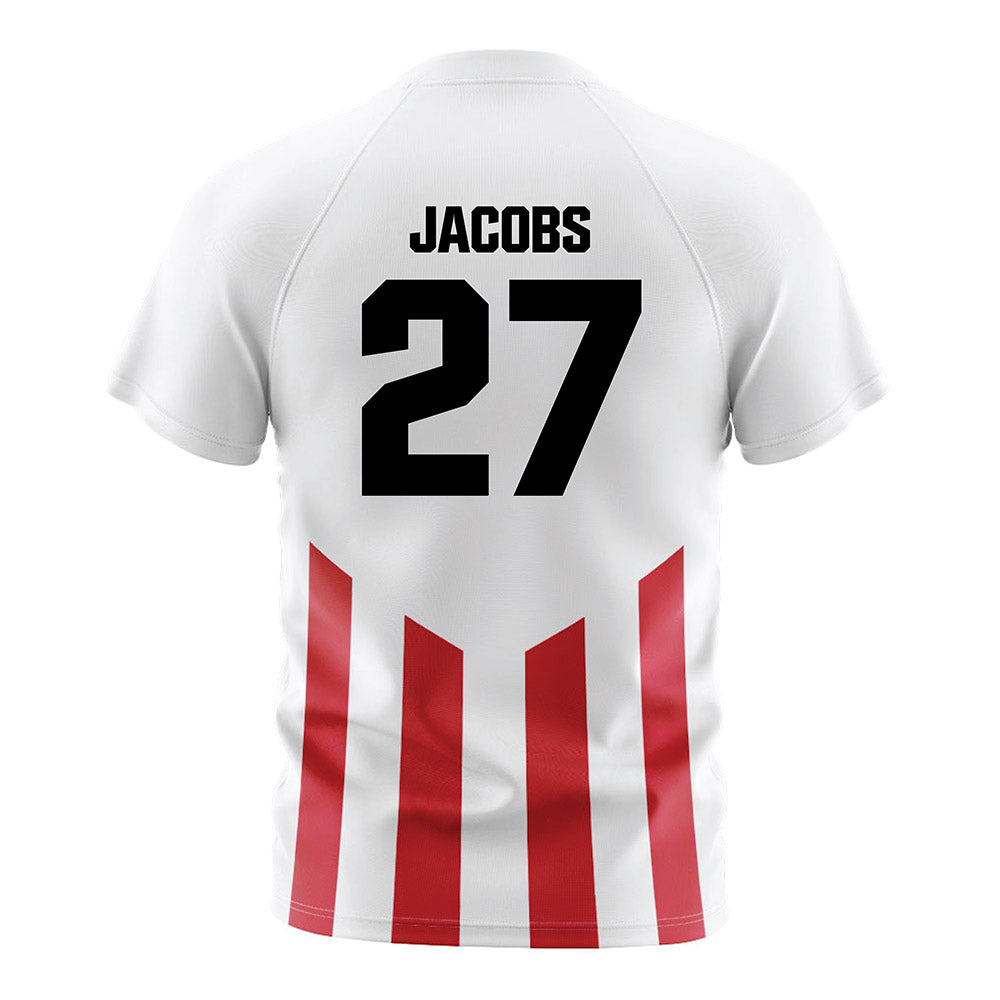 Jax State - NCAA Women's Soccer : Amelia Jacobs - White Soccer Jersey-1