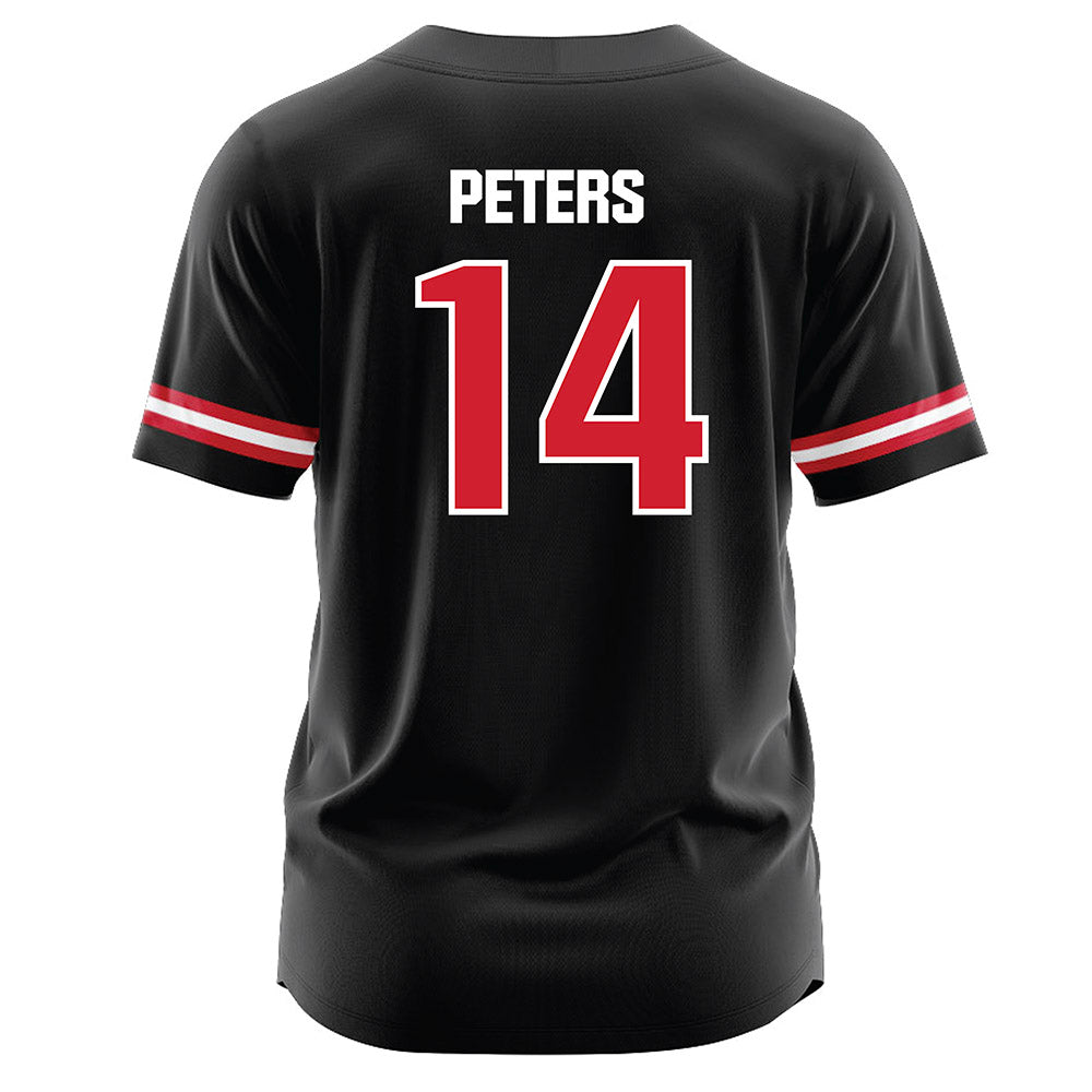 Jax State - NCAA Softball : Chaney Peters - Black Jersey-1