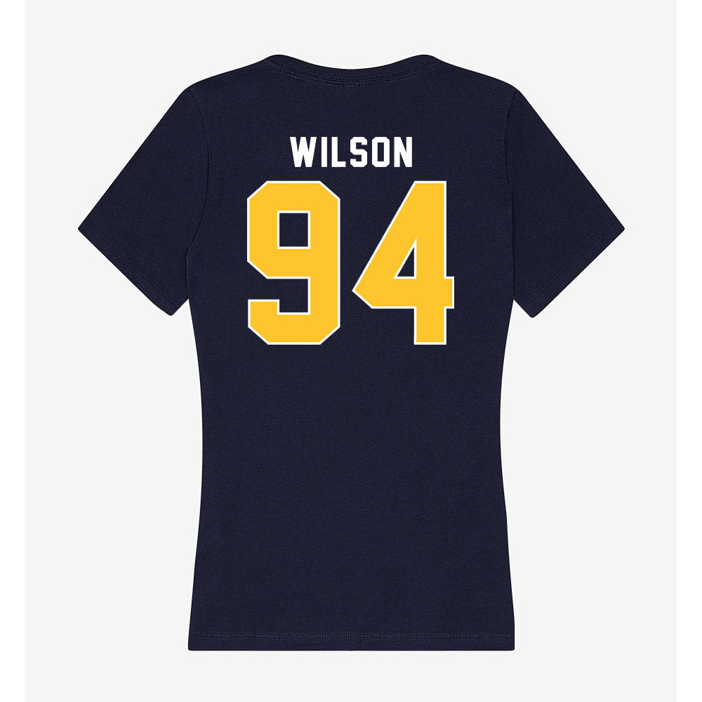 Murray State - NCAA Football : Rickshun Wilson - Women's V-Neck T-Shirt-1