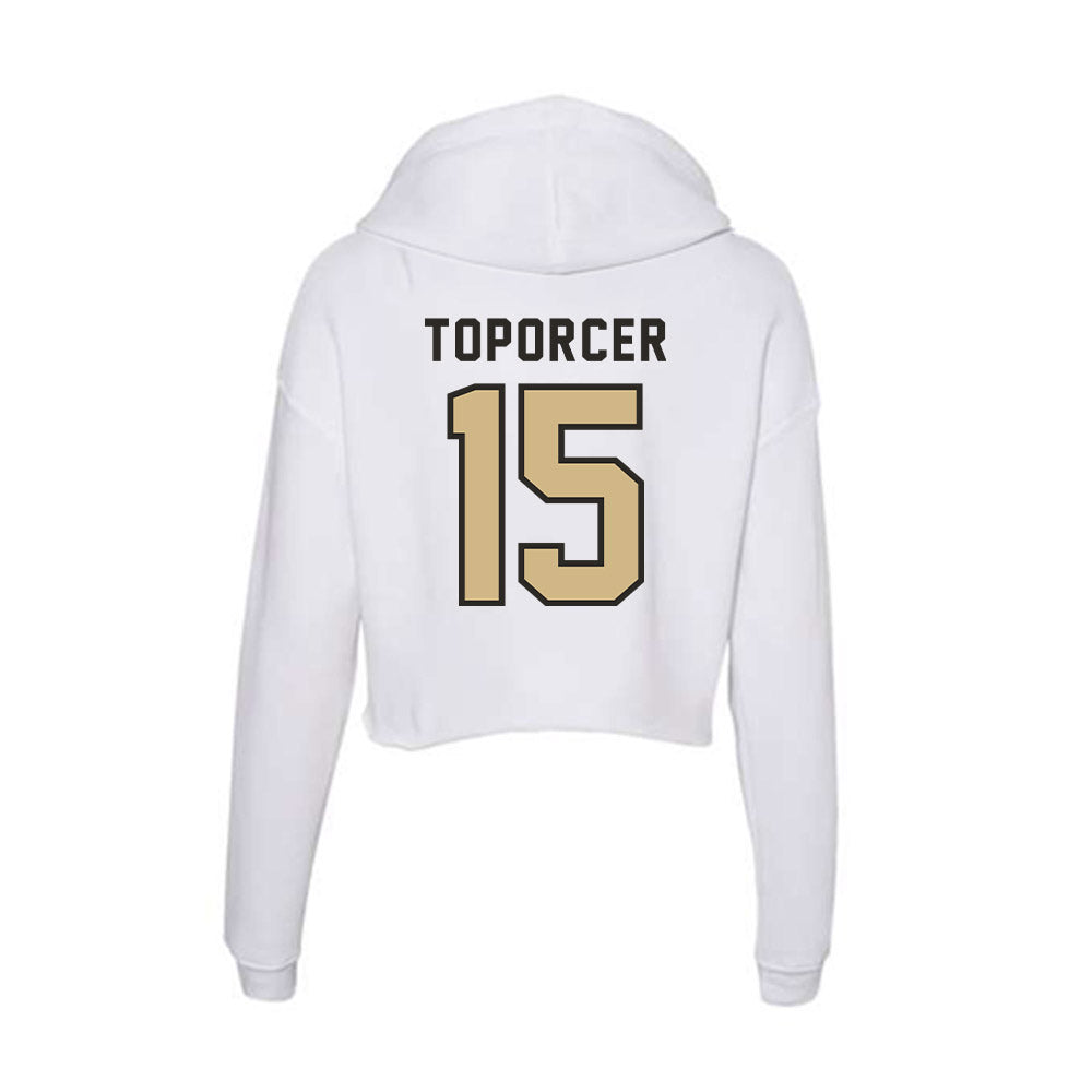 PFW - NCAA Women's Soccer : Maci Toporcer - Women's Crop Fleece Hoodie-1