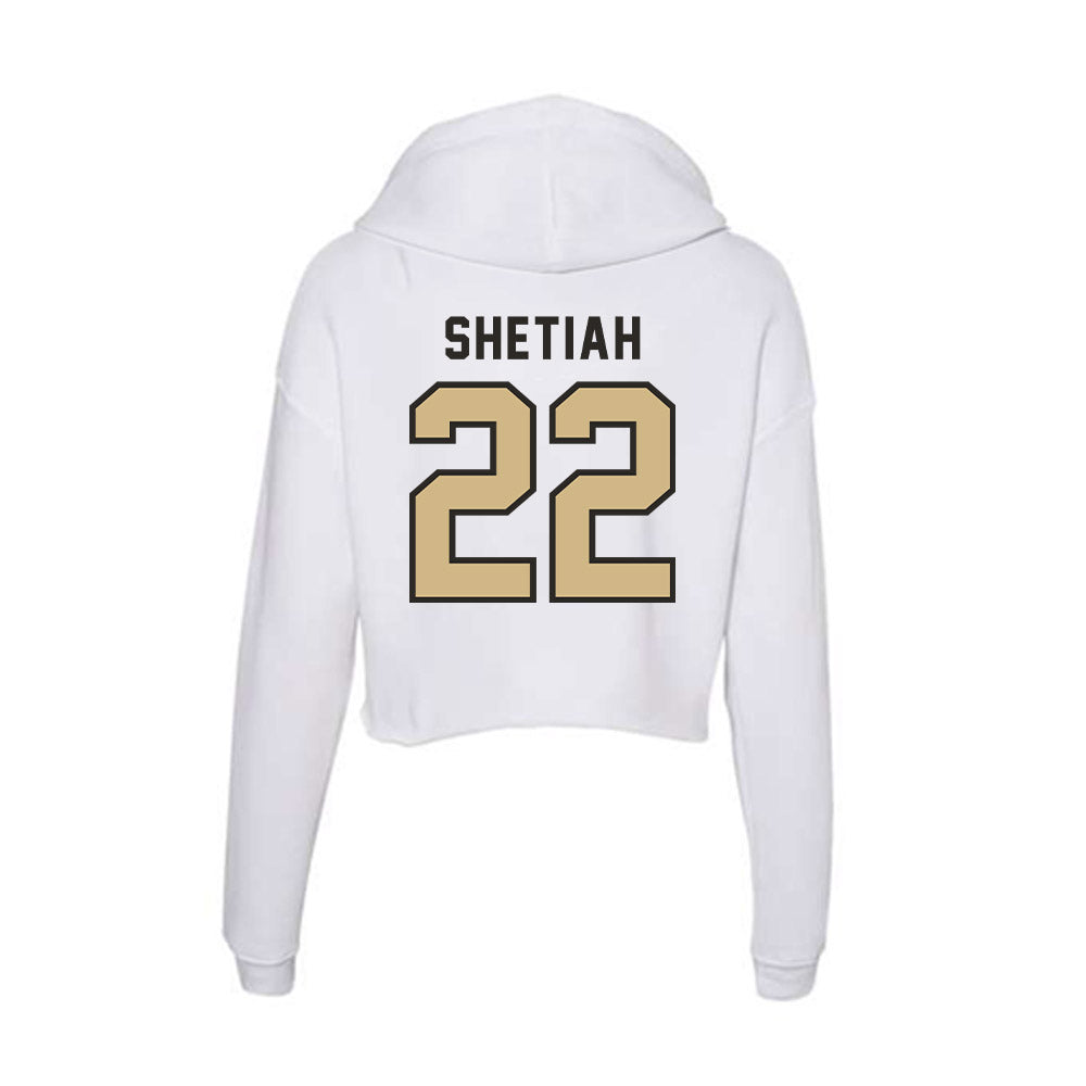 PFW - NCAA Men's Soccer : Ameer Shetiah - Women's Crop Fleece Hoodie-1