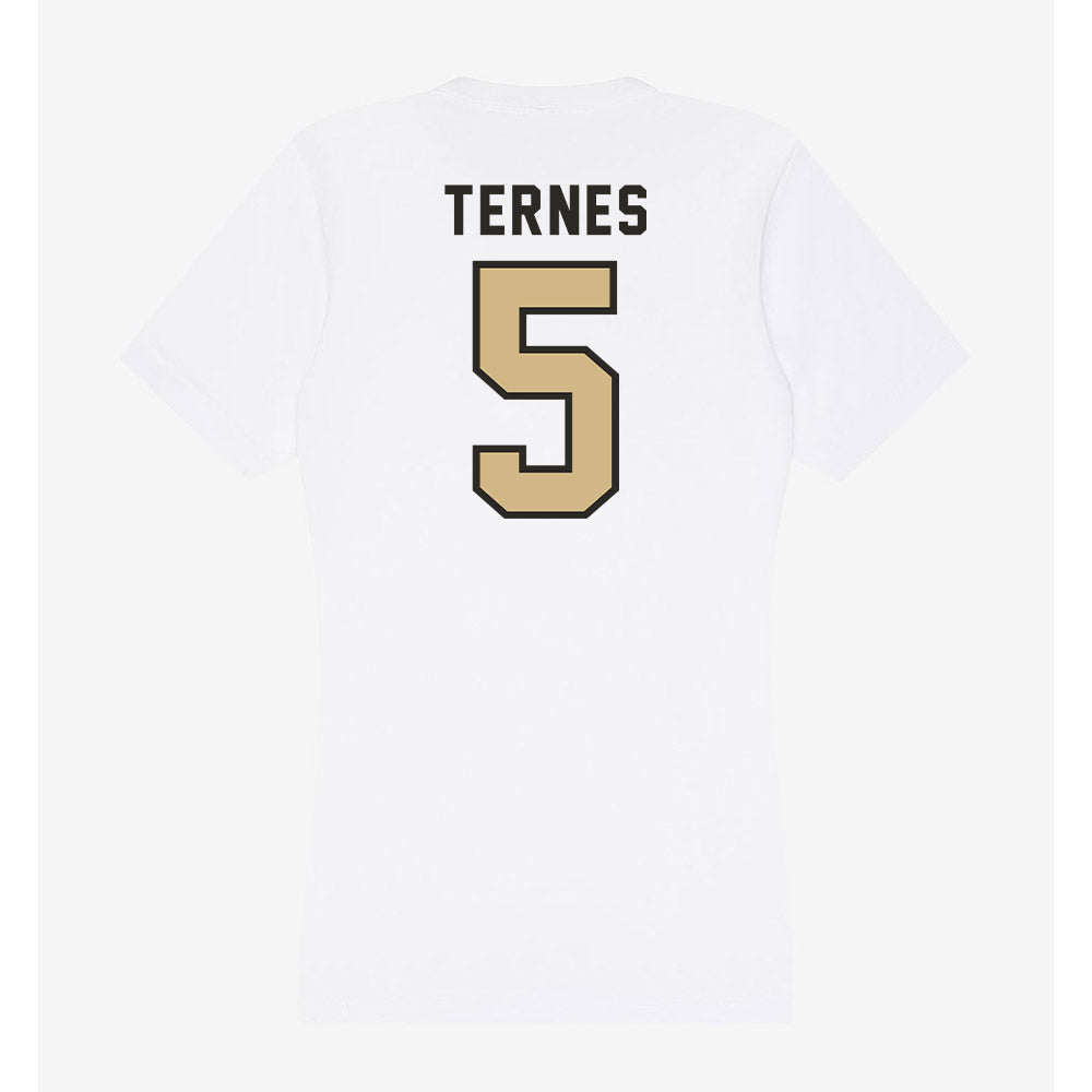 PFW - NCAA Men's Soccer : Karsten Ternes - Women's V-Neck T-Shirt-1