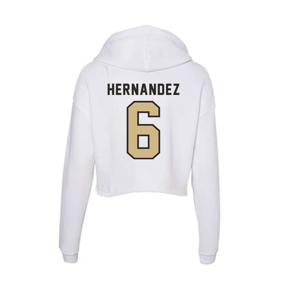 PFW - NCAA Men's Soccer : Jonathan Hernandez - Women's Crop Fleece Hoodie-1