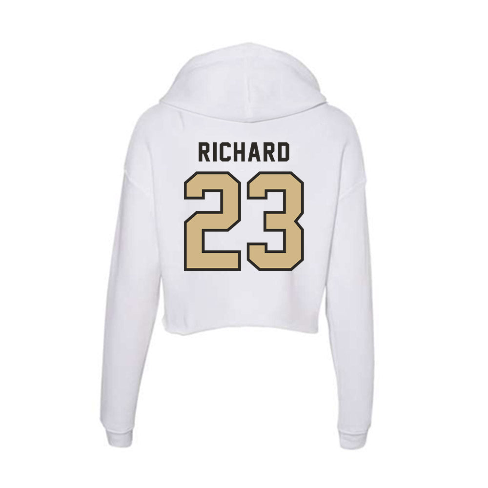 PFW - NCAA Men's Basketball : Solomon Richard - Women's Crop Fleece Hoodie-1