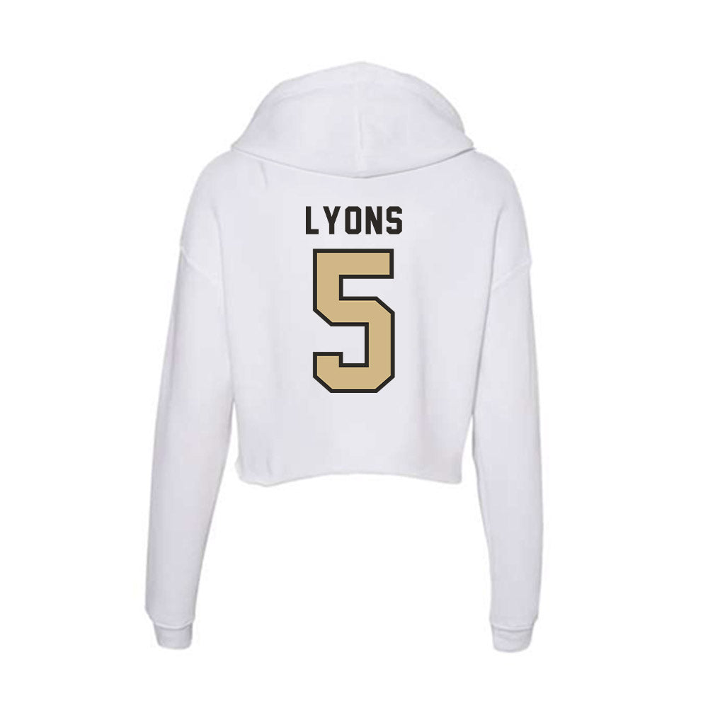 PFW - NCAA Men's Volleyball : Casey Lyons - Women's Crop Fleece Hoodie-1