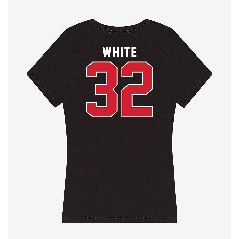 Fairfield - NCAA Women's Lacrosse : Sarah White - Women's V-Neck T-Shirt-1