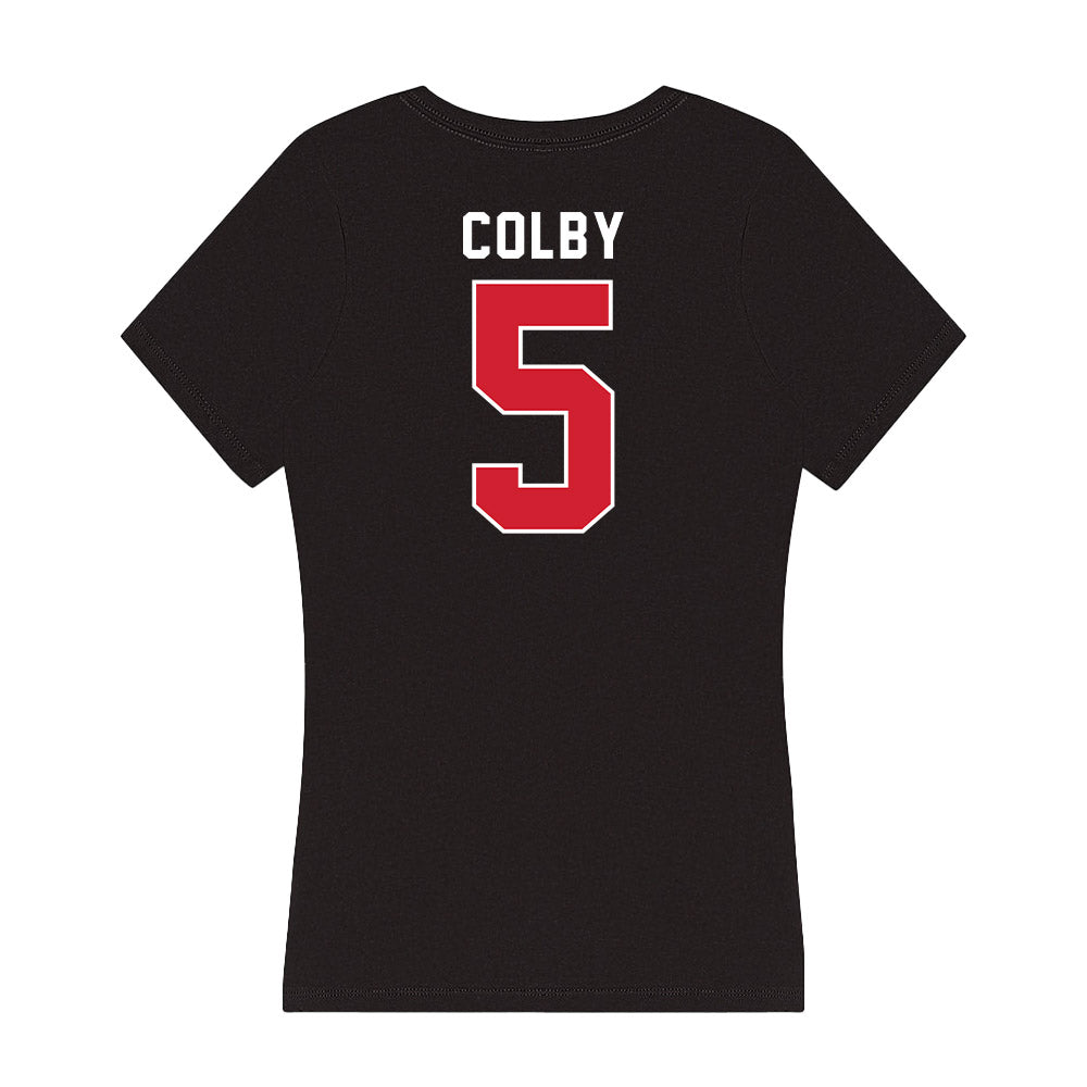 Fairfield - NCAA Baseball : Nolan Colby - Women's V-Neck T-Shirt-1