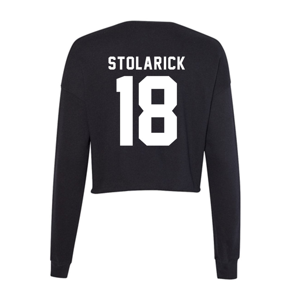 Delaware - NCAA Women's Lacrosse : Lena Stolarick - Women's Cropped Crew Fleece-1