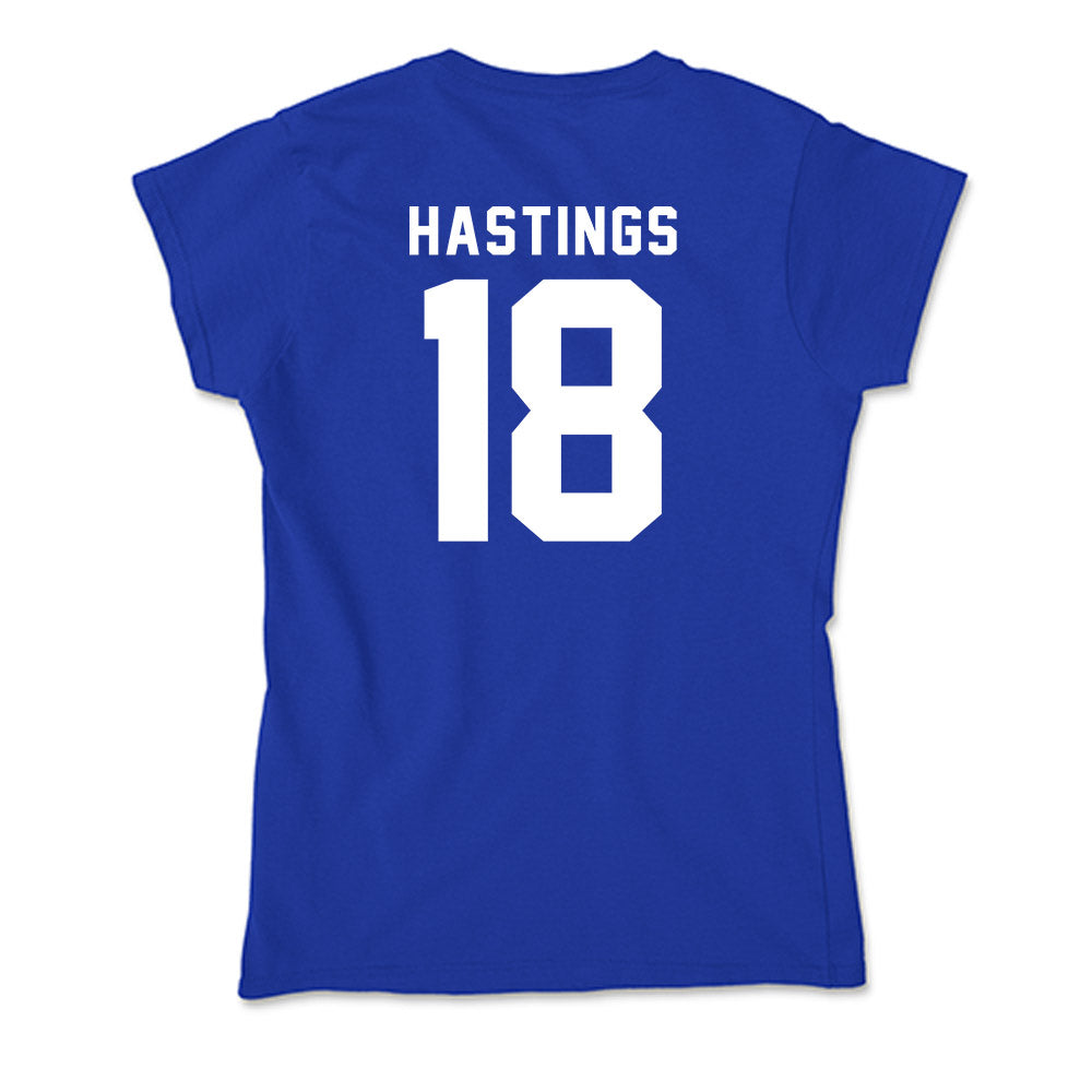 Delaware - NCAA Men's Soccer : TJ Hastings - Soft Style Women’s T-Shirt-1