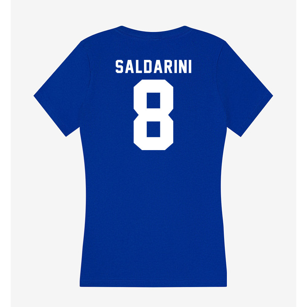Delaware - NCAA Women's Soccer : Cassie Saldarini - Women's V-Neck T-Shirt-1
