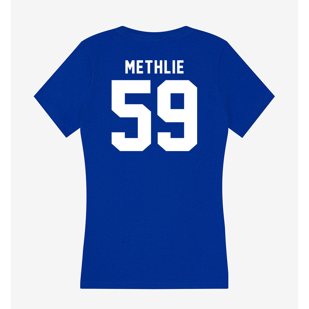 Delaware - NCAA Football : Patrick Methlie - Women's V-Neck T-Shirt-1