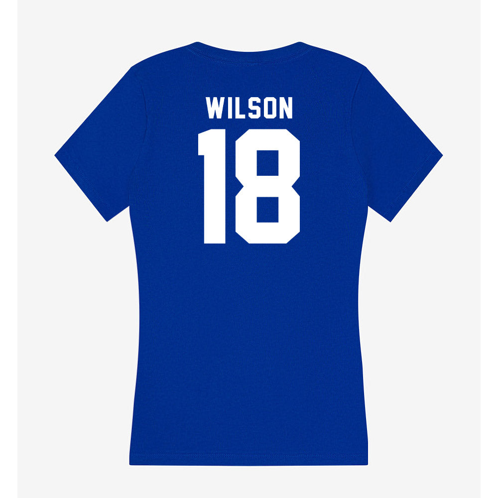 Delaware - NCAA Football : Sean Wilson - Women's V-Neck T-Shirt-1