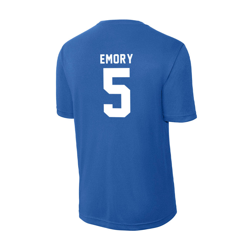 Delaware - NCAA Men's Basketball : Macon Emory - Activewear T-Shirt-1