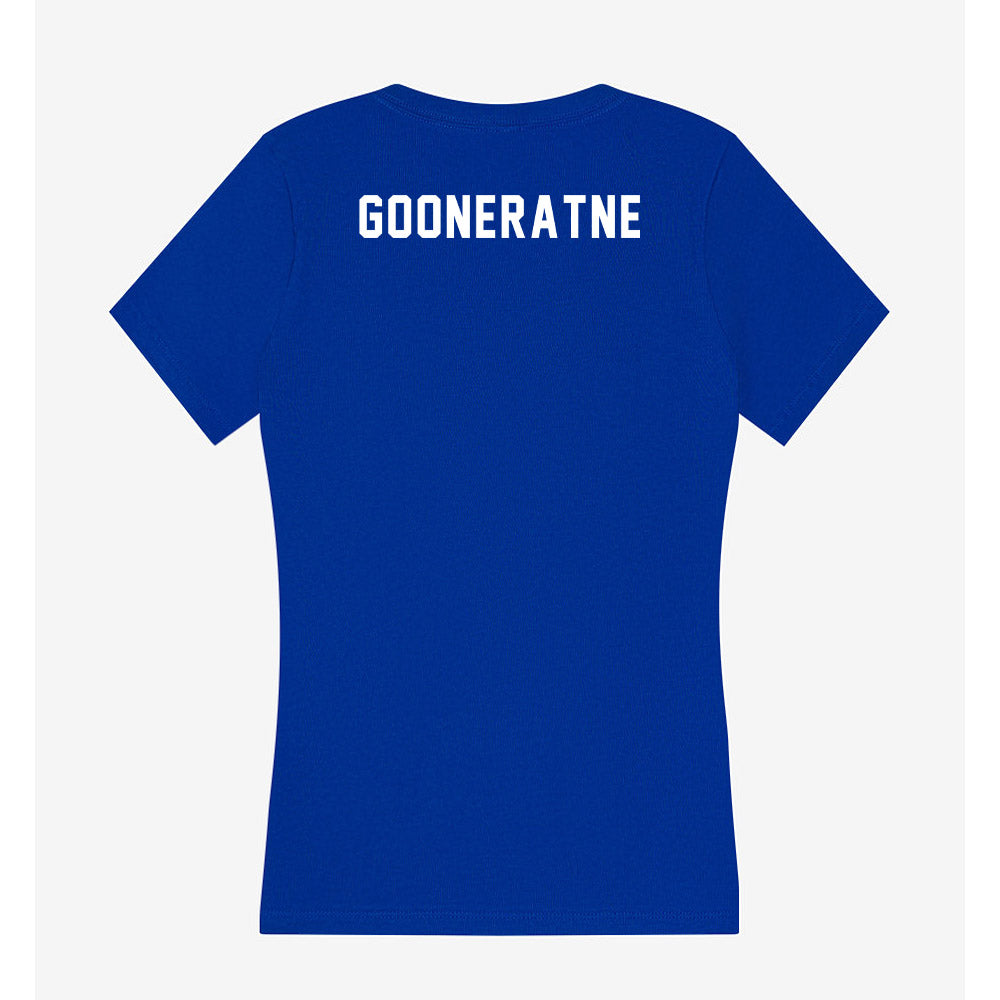 Delaware - NCAA Women's Golf : Rhianna Gooneratne - Women's V-Neck T-Shirt-1
