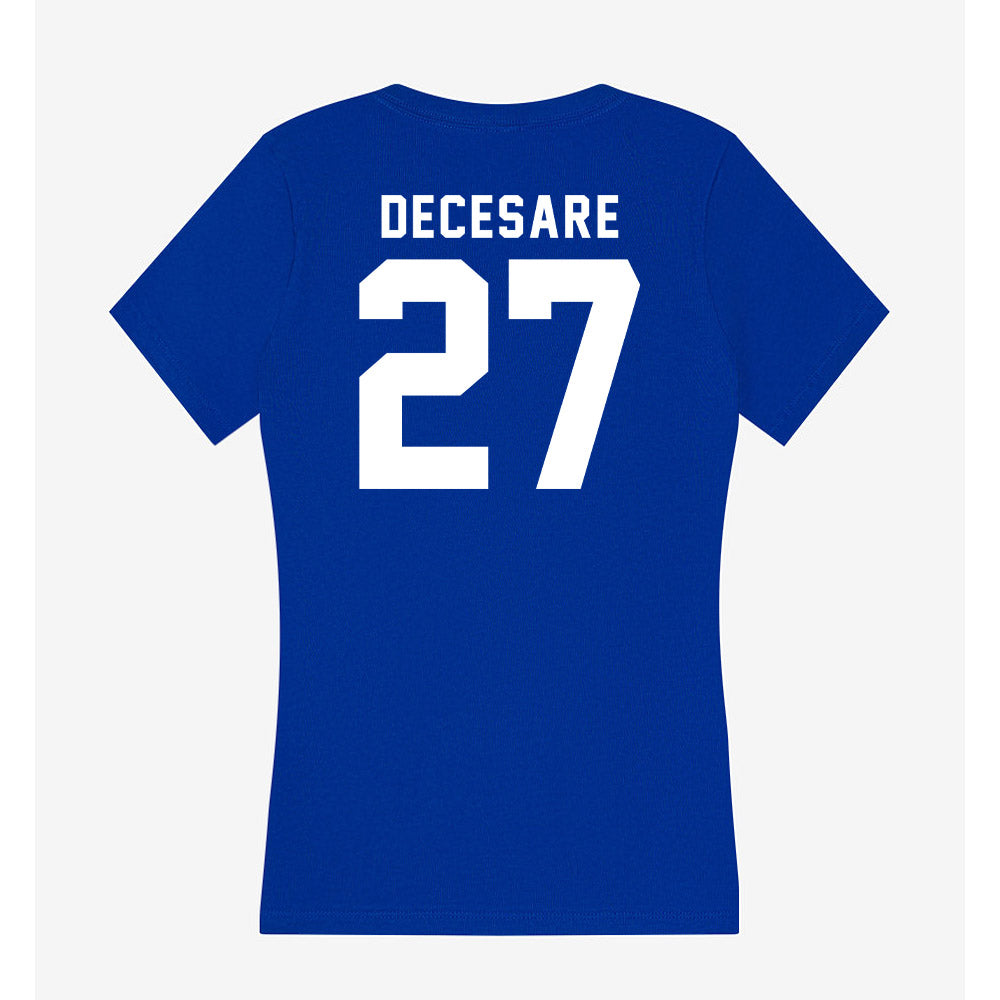 Delaware - NCAA Baseball : Anthony DeCesare - Women's V-Neck T-Shirt-1