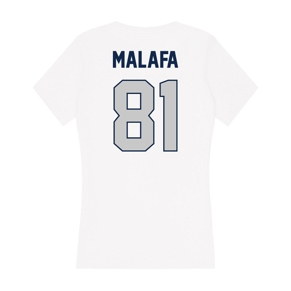 BU - NCAA Football : Ethan Malafa - Women's V-Neck T-Shirt-1