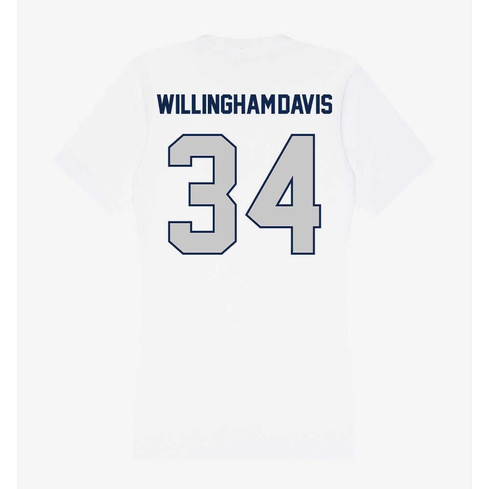 BU - NCAA Football : Zac Willingham-Davis - Women's V-Neck T-Shirt-1