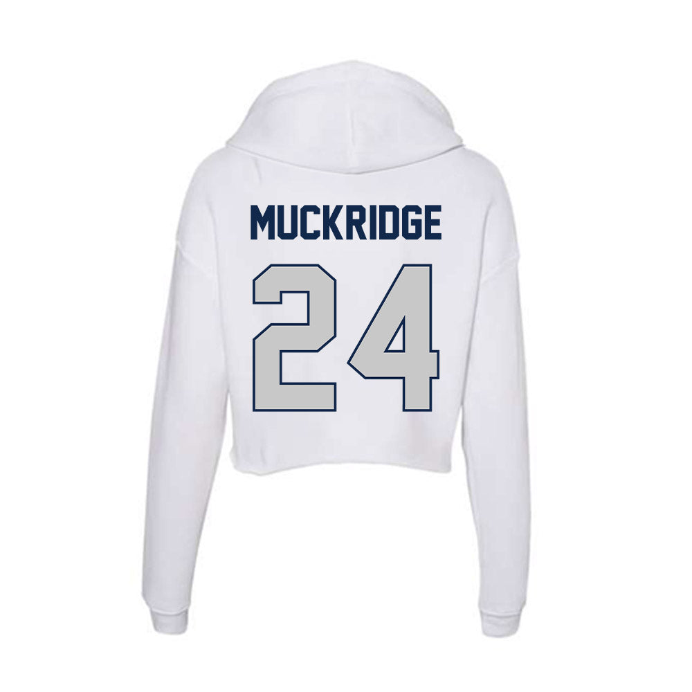 BU - NCAA Men's Soccer : Evan Muckridge - Women's Crop Fleece Hoodie-1