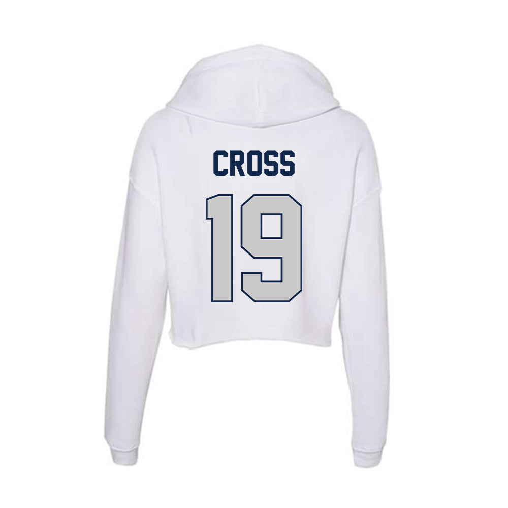 BU - NCAA Football : DMarco Cross - Women's Crop Fleece Hoodie-1