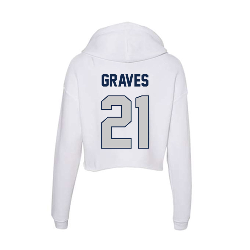 Butler - NCAA Softball : Kendall Graves - Women's Crop Fleece Hoodie-1