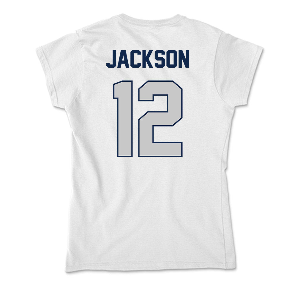 BU - NCAA Women's Basketball : Saniya Jackson - Soft Style Women’s T-Shirt-1