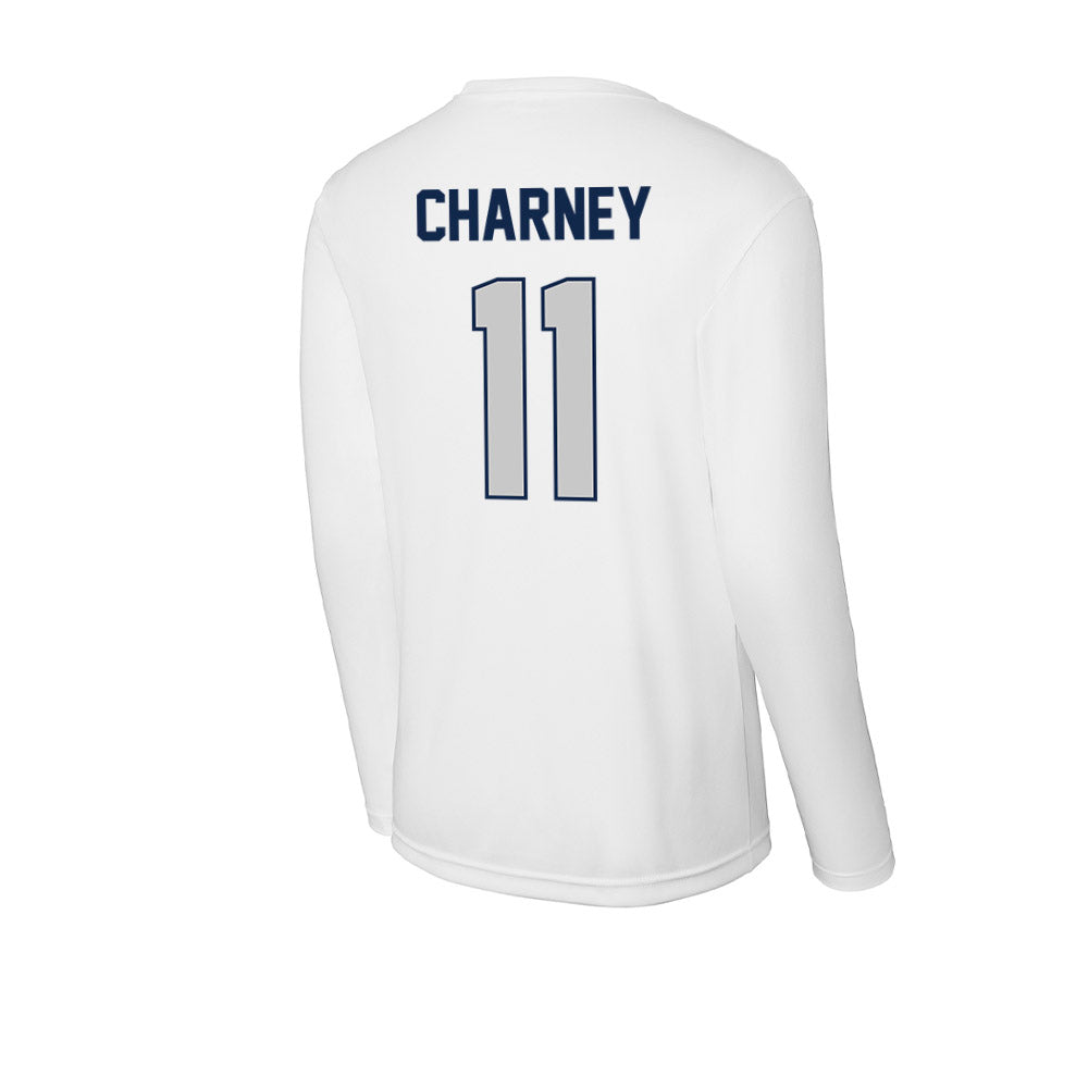 BU - NCAA Baseball : Drew Charney - Performance Long Sleeve T-Shirt-1