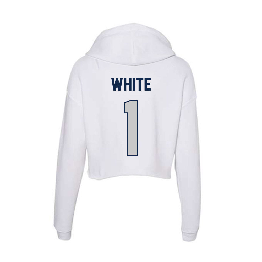 BU - NCAA Softball : Ella White - Women's Crop Fleece Hoodie-1