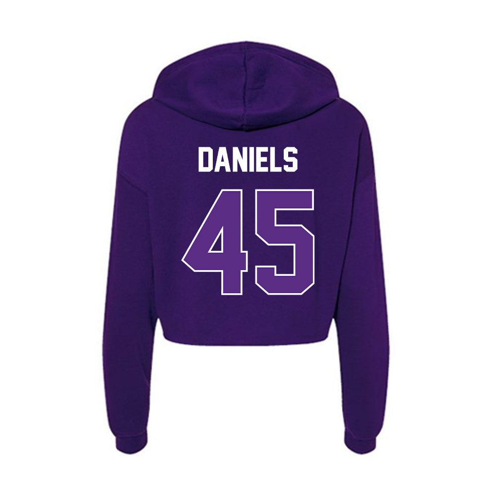North Alabama - NCAA Football : Tyrik Daniels - Women's Crop Fleece Hoodie-1